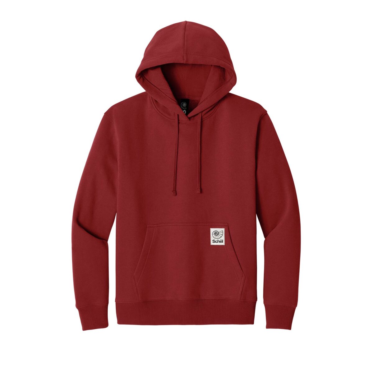 Schël Apex Heavyweight Hoodie in cardinal red