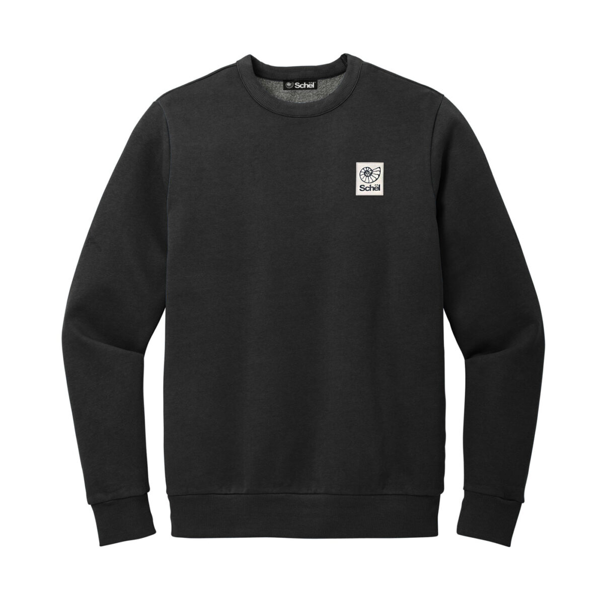 Schël Basecamp Washed Crewneck in Black