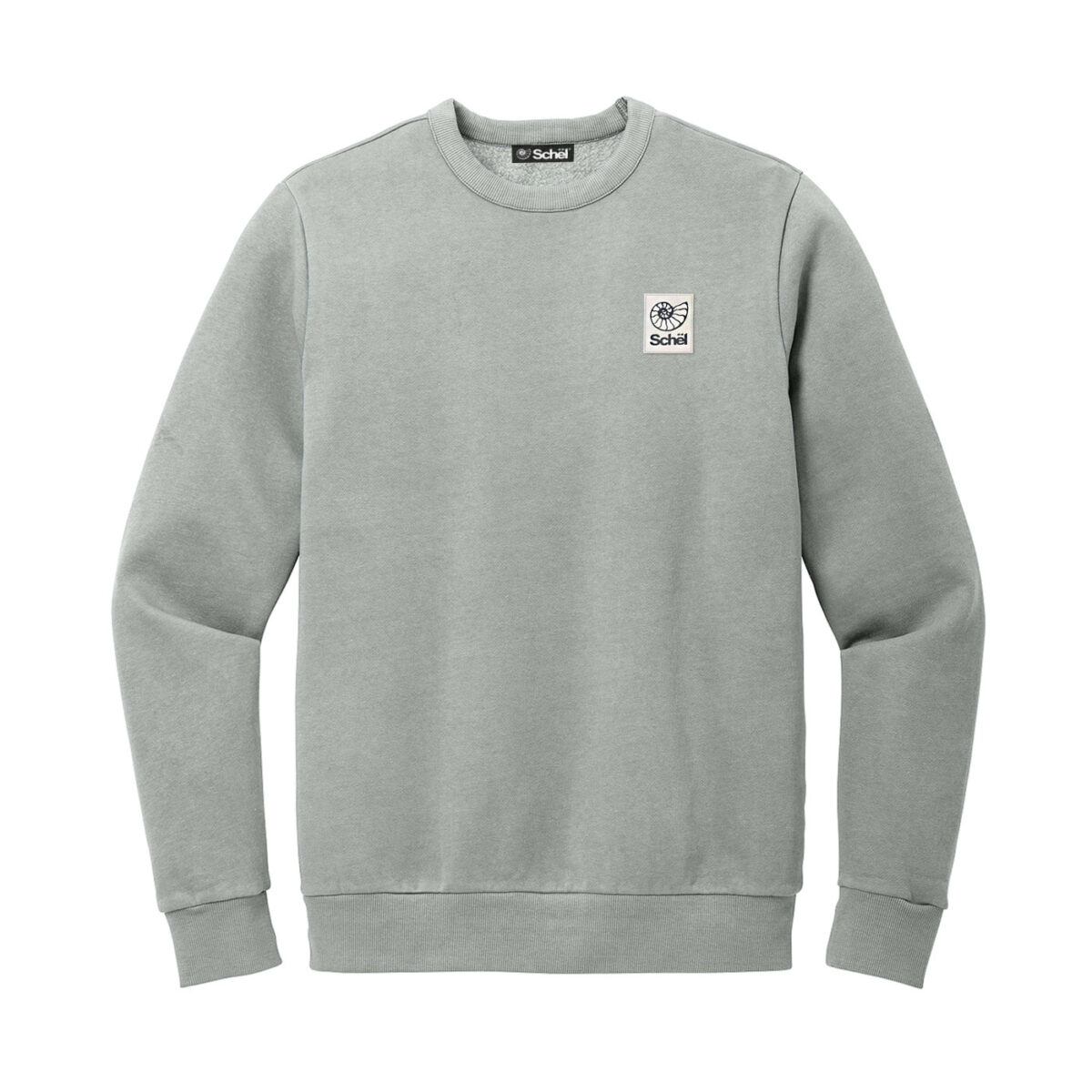 Schël Basecamp Washed Crewneck in Gusty Gray