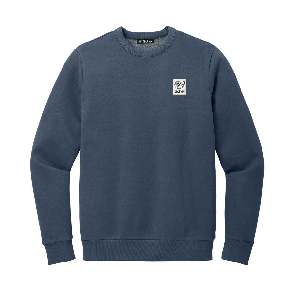 Schël Basecamp Washed Crewneck in Navy