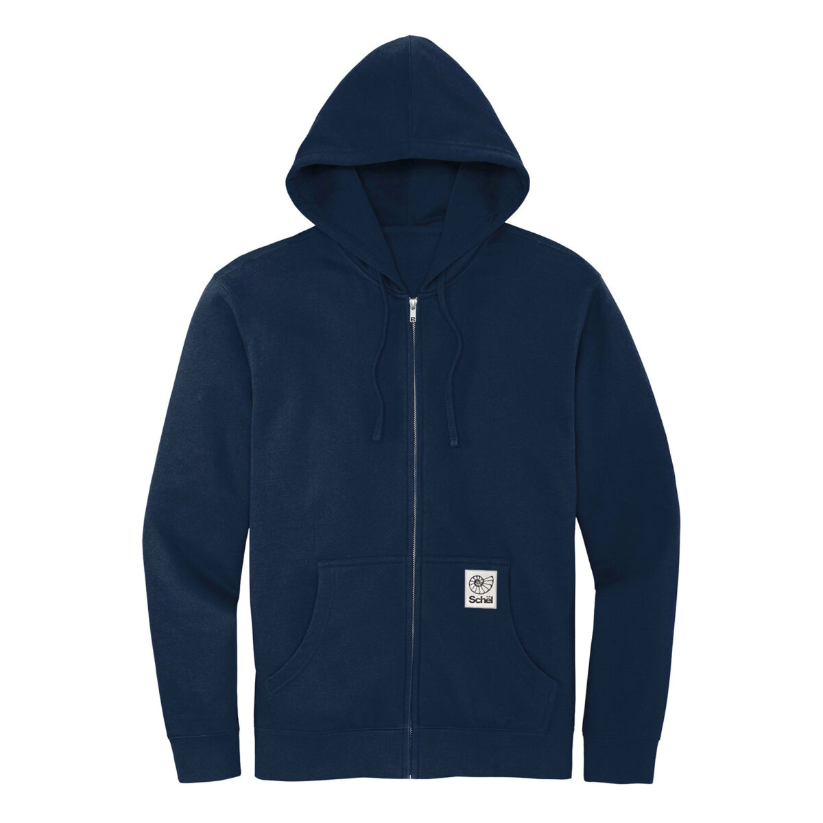 Apex Heavy-weight full-zip hoodie in navy blue