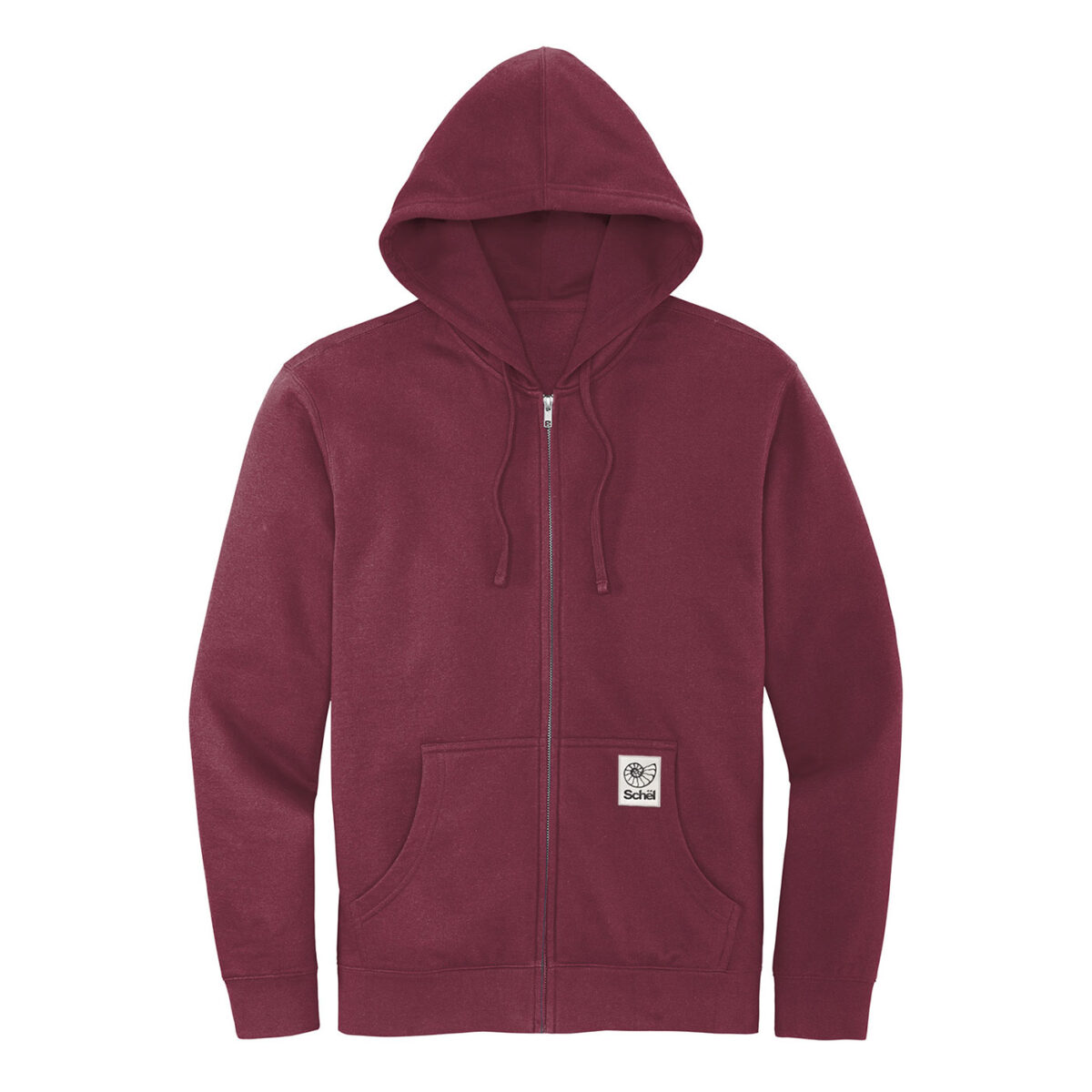 Apex Heavy-weight full-zip hoodie in plum