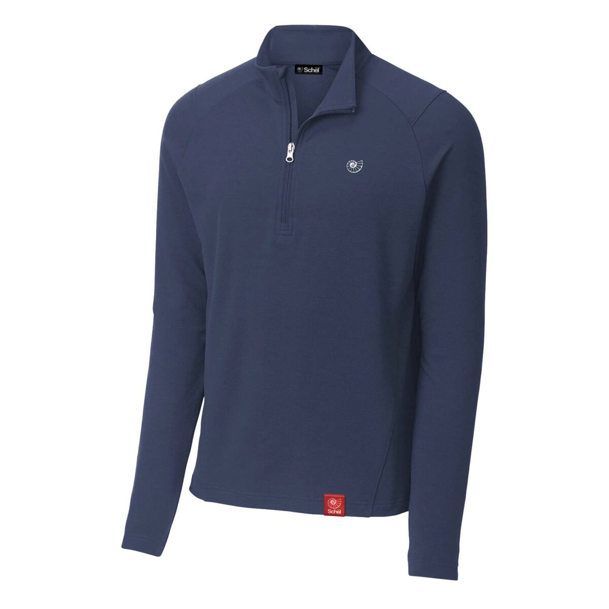 Schël SofTech Performance Quarter-Zip in Navy Blue